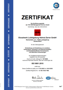 ISO 9001:2015 Certificate 