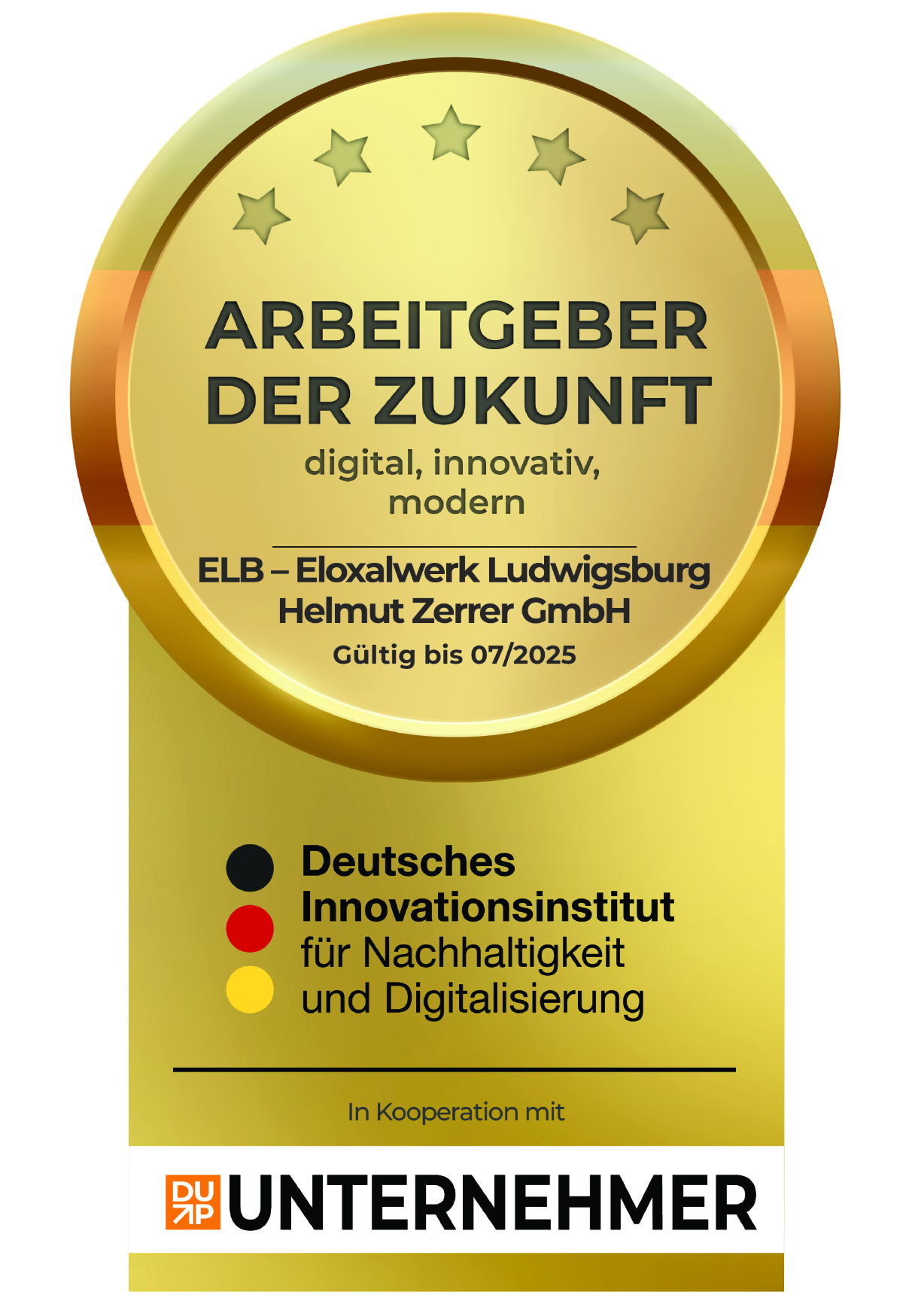 Siegel Arbeitgeber der Zukunft 2024